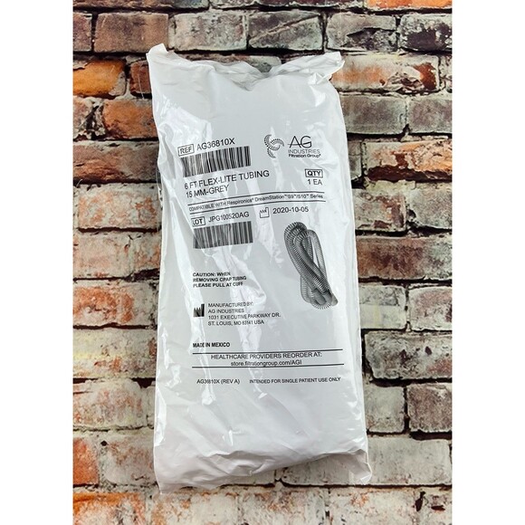 AG Industries C pap tubing hose 6ft Grey 15 MM - Picture 1 of 3